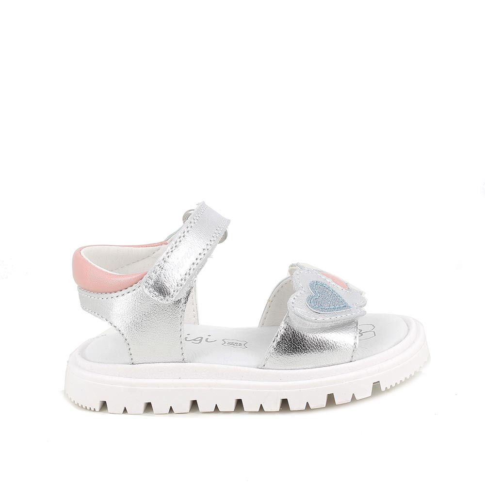 SANDALES POUR FILLE  ARGENT AVEC VELCRO