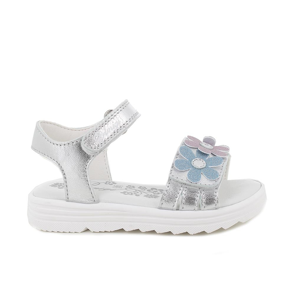 SANDALES POUR FILLE  ARGENT AVEC VELCRO