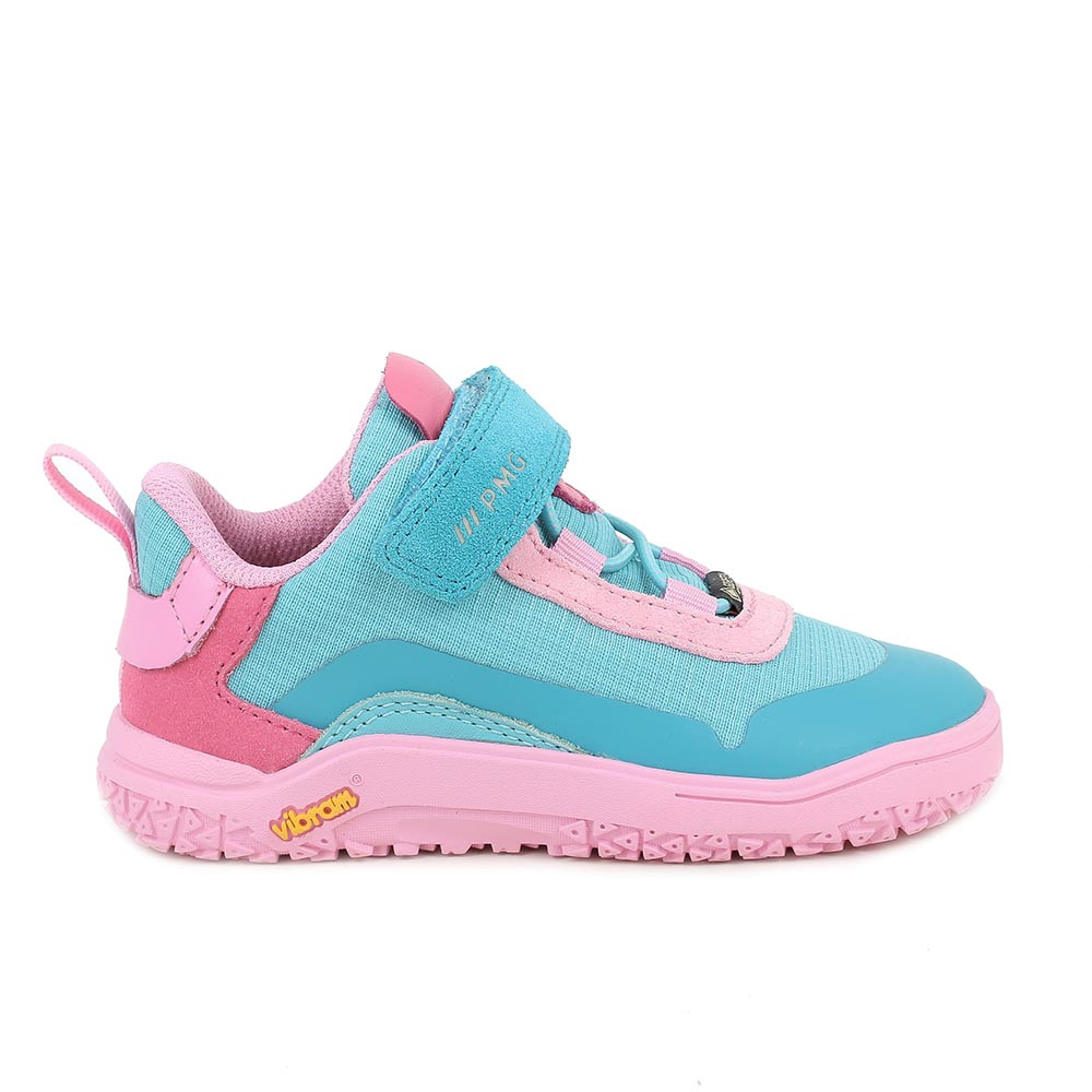 SNEAKER GORE-TEX® POUR FILLE   TURQUOISE ET ROSE AVEC VELCRO