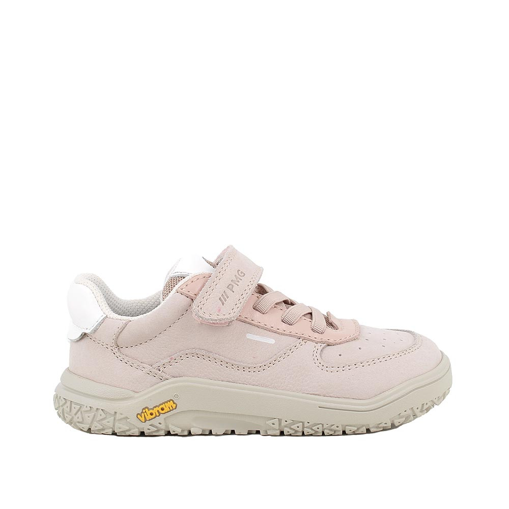 SNEAKER POUR FILLE   ROSE ET BEIGE AVEC VELCRO