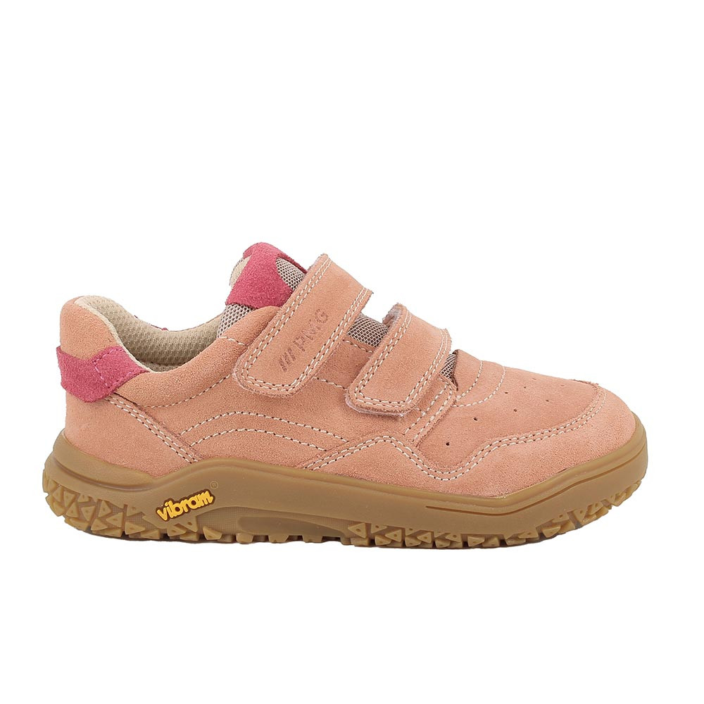 SNEAKERS POUR FILLE  ORANGE ET ROSE AVEC VELCRO