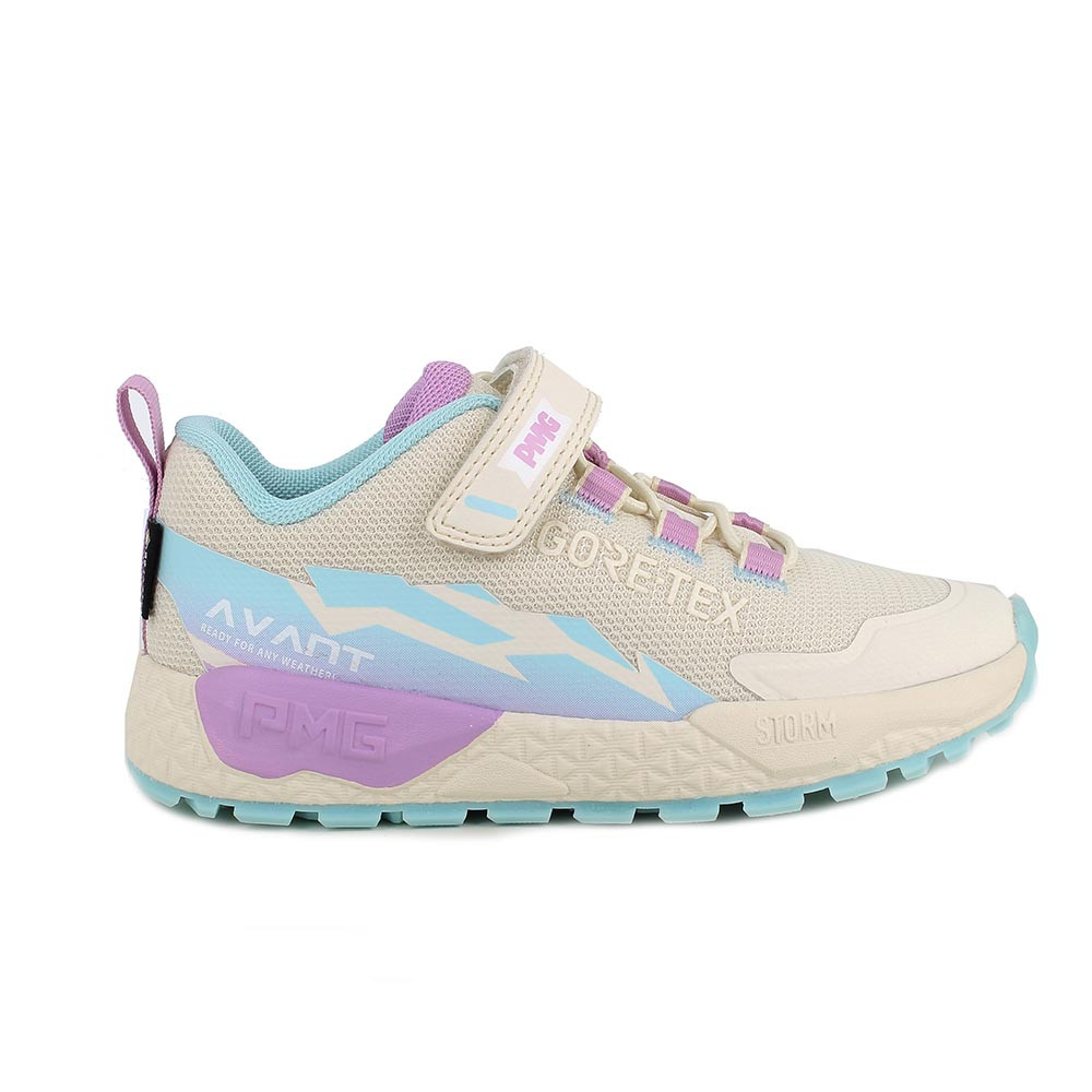 SNEAKER GORE-TEX® POUR FILLE  BEIGE ET BLEU CLAIR AVEC VELCRO