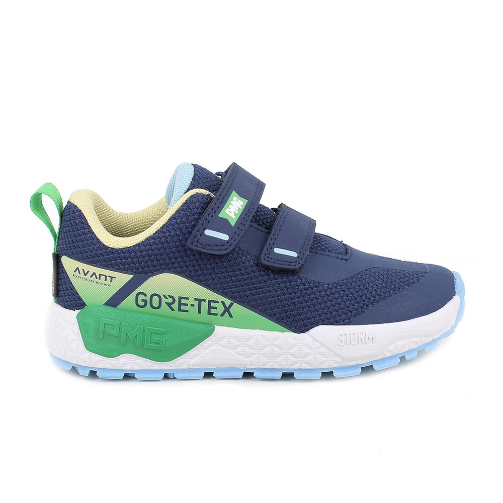 SNEAKER GORE-TEX® POUR GARÇON  BLEU ET VERT AVEC VELCRO
