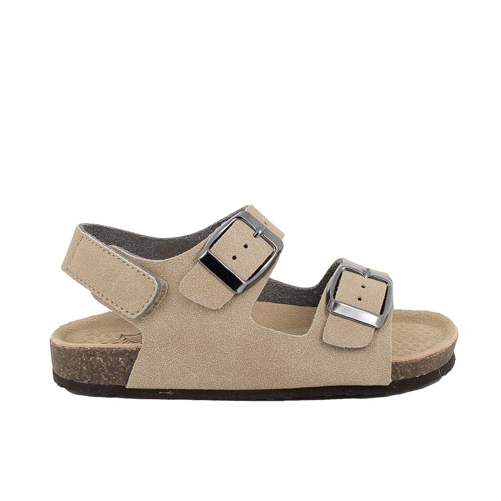 SANDALS FOR BOYS BEIGE WITH VELCRO