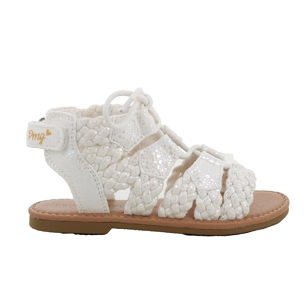 SANDALES POUR FILLE  BLANC   AVEC VELCRO