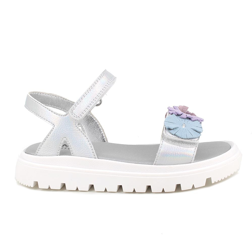 SANDALES POUR FILLE  ARGENT AVEC VELCRO