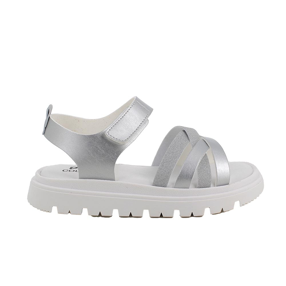 SANDALES POUR FILLE  ARGENT AVEC VELCRO