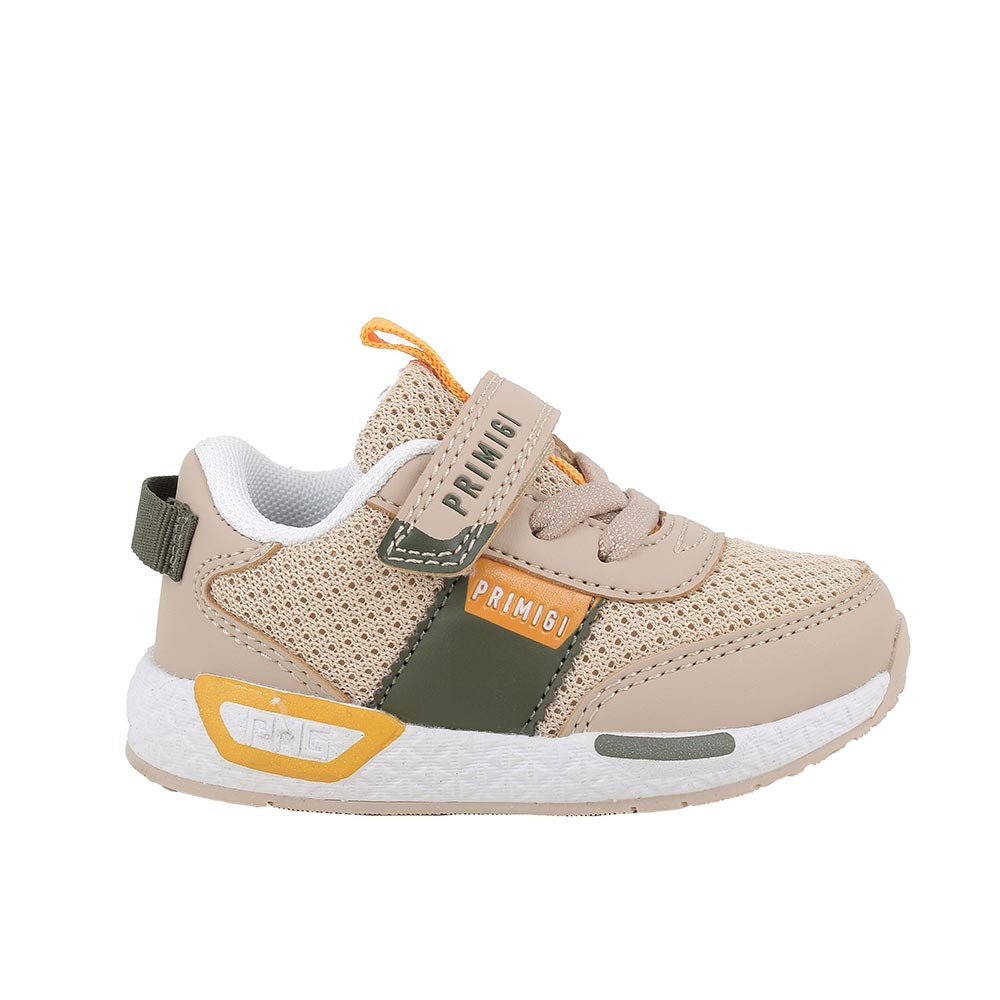 SNEAKERS FOR BOY  BEIGE WITH VELCRO