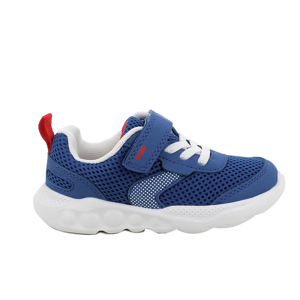 SNEAKERS FOR BOY  BLUE AND WHITE WITH VELCRO
