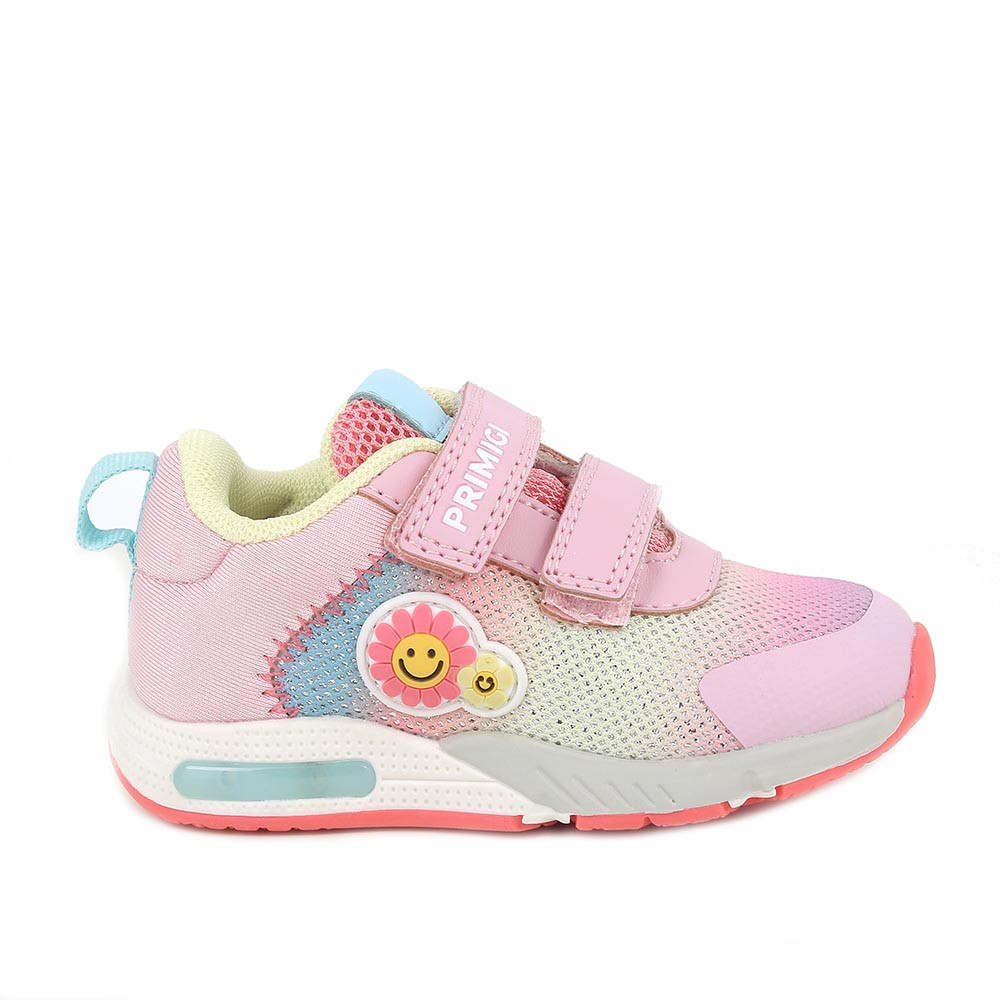 SNEAKER POUR FILLE  ROSE ET VERT AVEC VELCRO