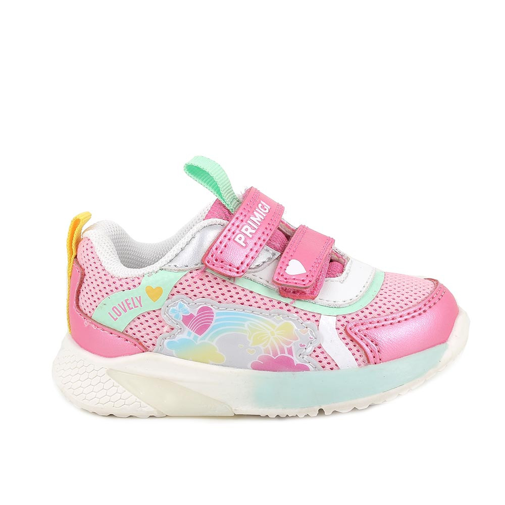 SNEAKER POUR FILLE  ROSE ET FUCHSIA AVEC VELCRO