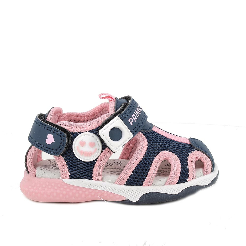SANDALES POUR FILLE  BLEU ET ROSE  AVEC VELCRO