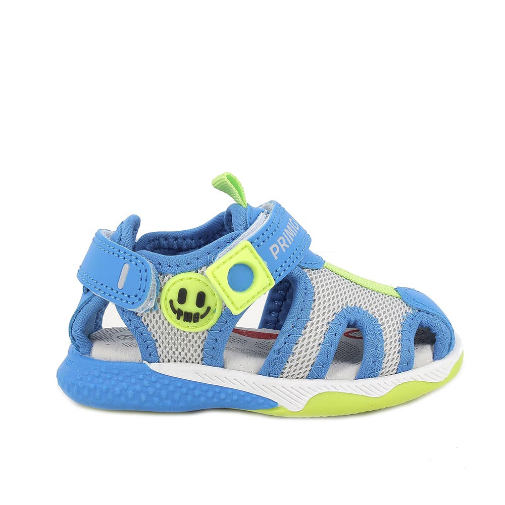 SANDALS FOR BOYS  LIGHT BLUE AND GREY WITH VELCRO