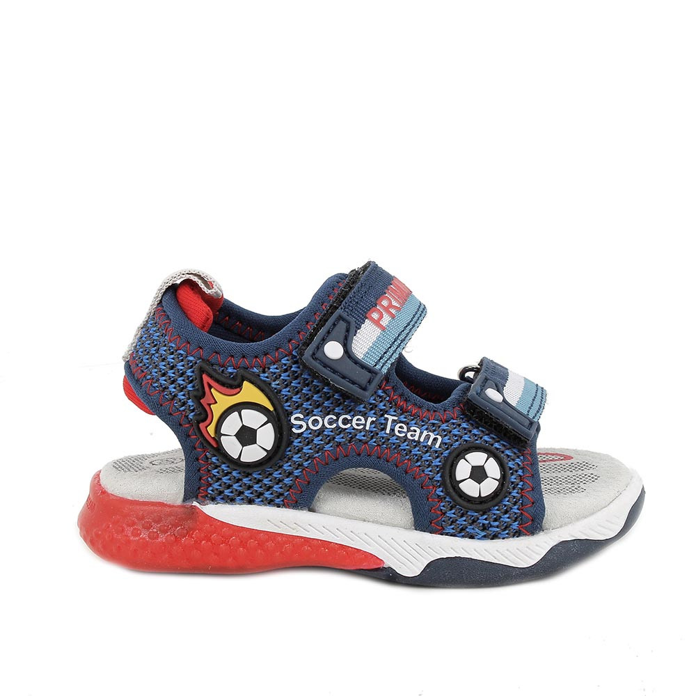 SANDALS FOR BOYS  BLUE AND RED WITH VELCRO