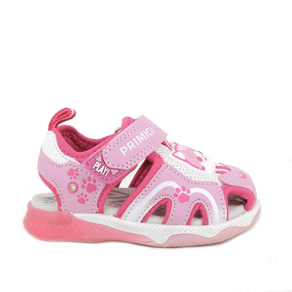 SANDALES POUR FILLE  ROSE ET FUCHSIA  AVEC VELCRO