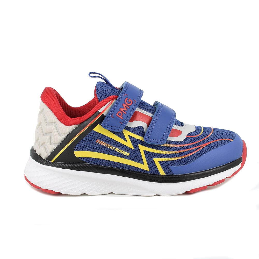 SNEAKER POUR GARÇON  BLEU ET ROUGE AVEC VELCRO