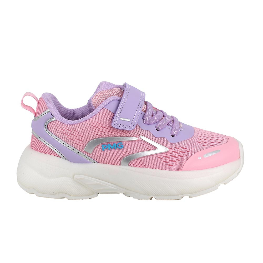 SNEAKER POUR FILLE   ROSE ET VIOLET AVEC VELCRO