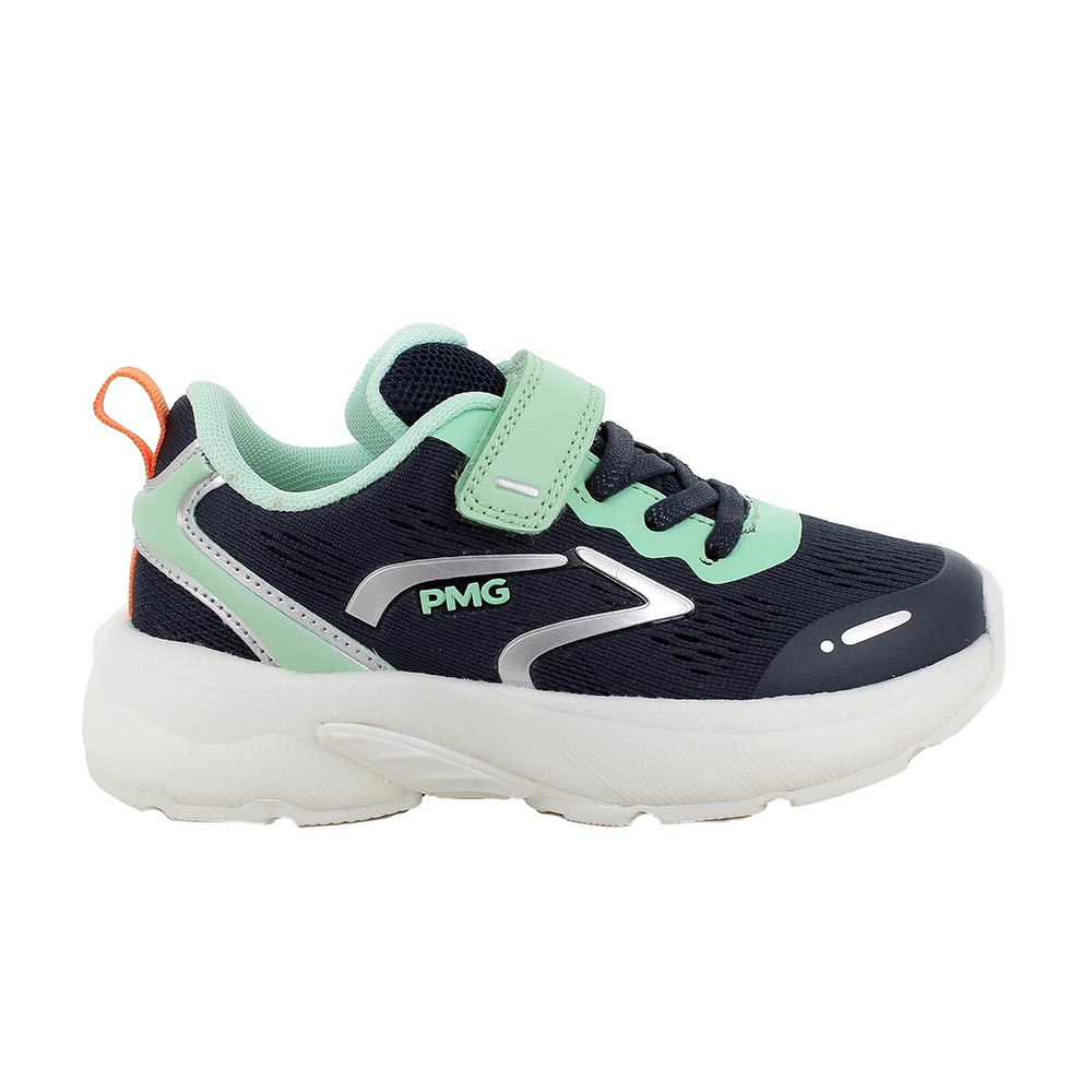 SNEAKERS POUR FILLE  BLEU ET VERT AVEC VELCRO