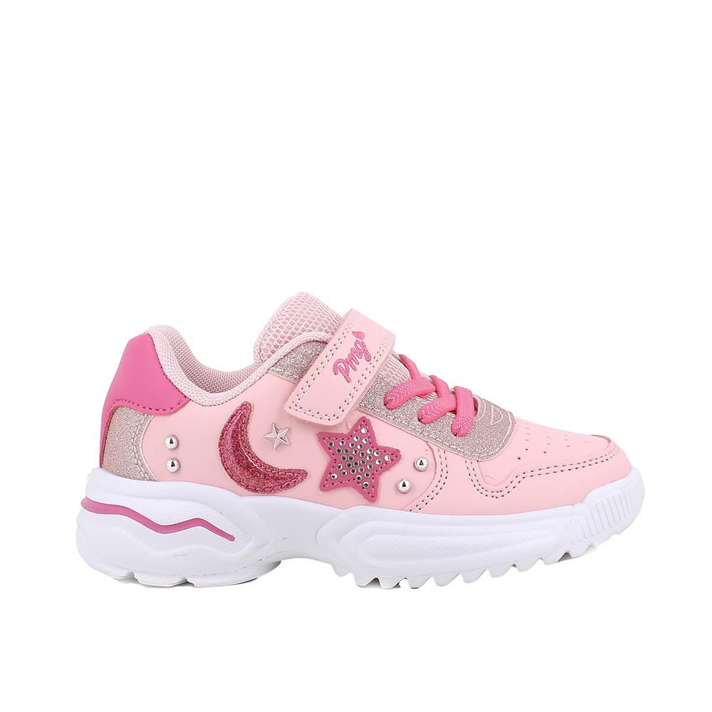 SNEAKER POUR FILLE  ROSE AVEC VELCRO