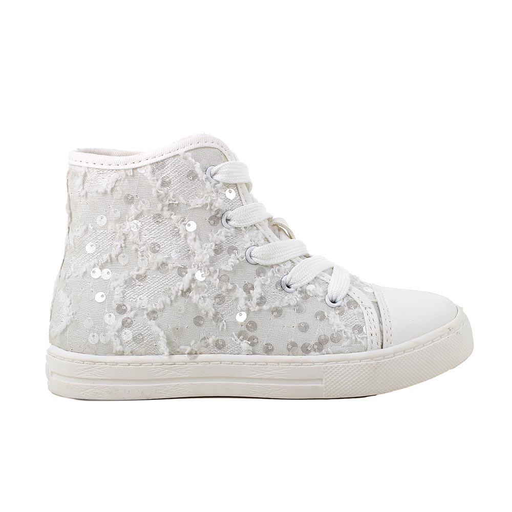 SNEAKERS POUR FILLE  BLANC AVEC ZIP