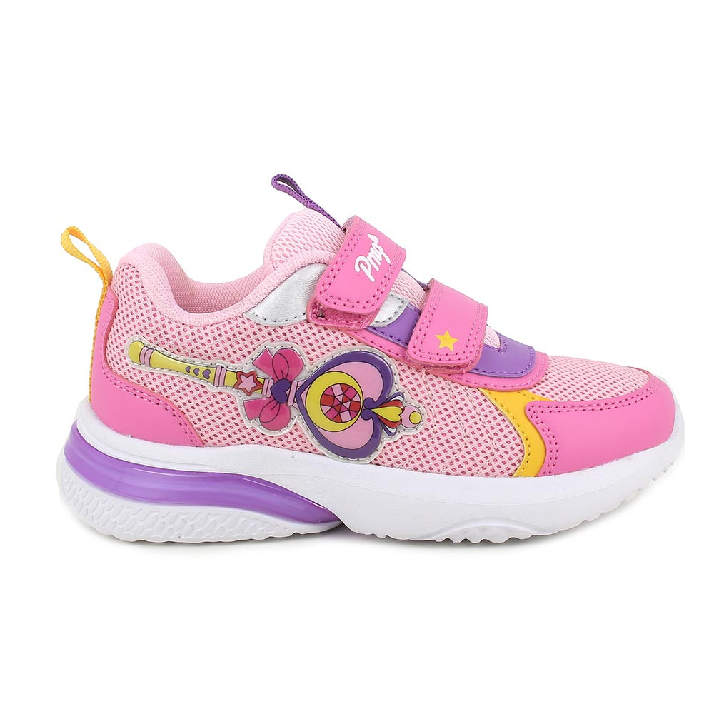 SNEAKER POUR FILLE   ROSE ET VIOLET AVEC VELCRO