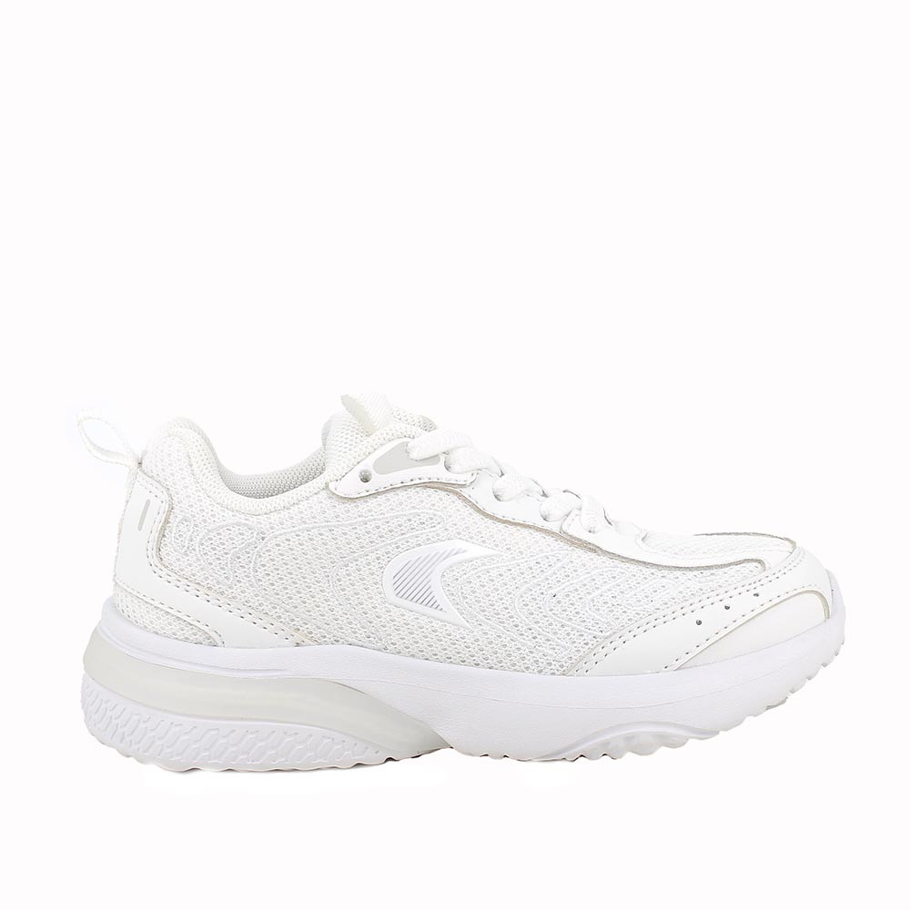 Sneakers da bambino bianco con lacci