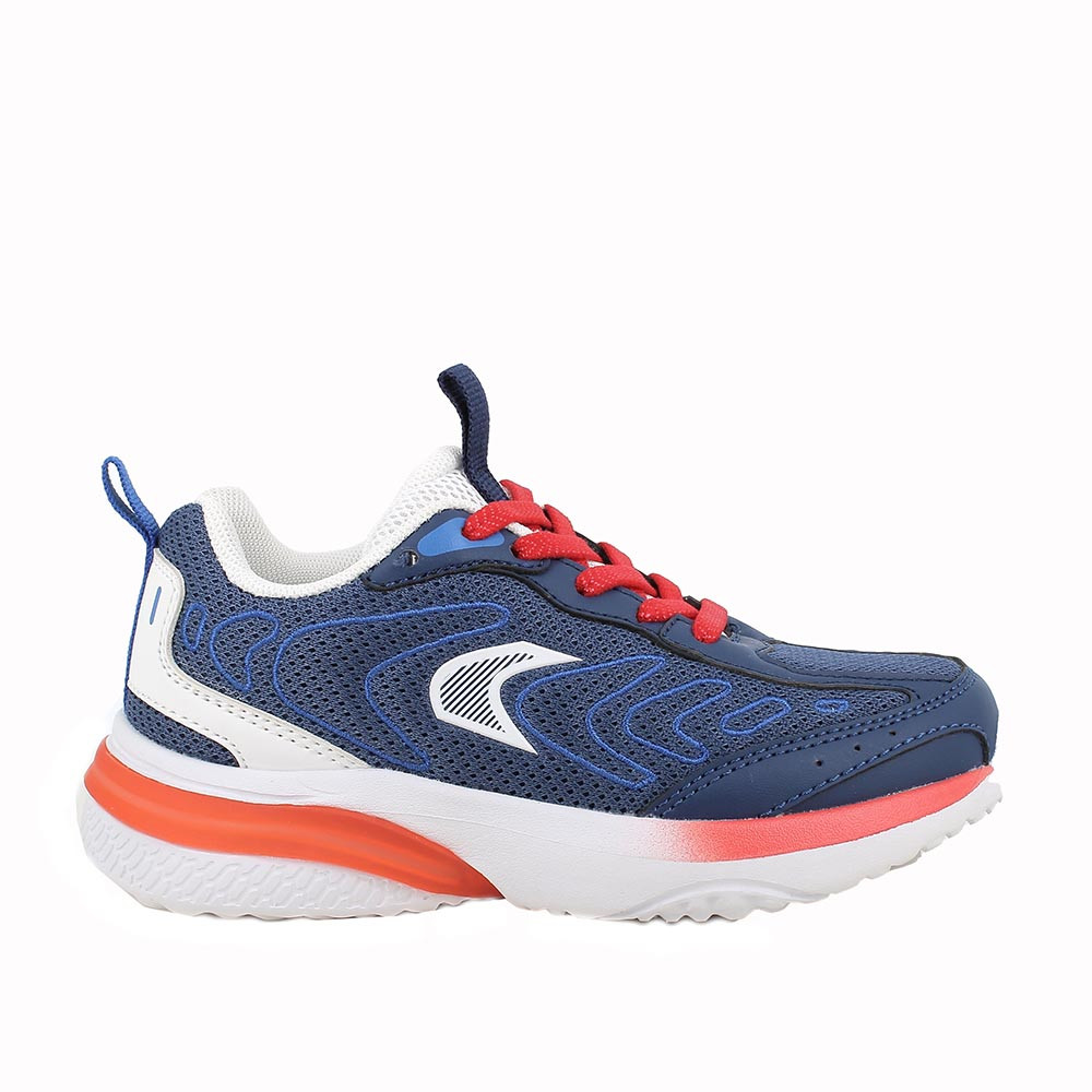 SNEAKERS FUER JUNGEN  BLAU UND ROT MIT SENKEL