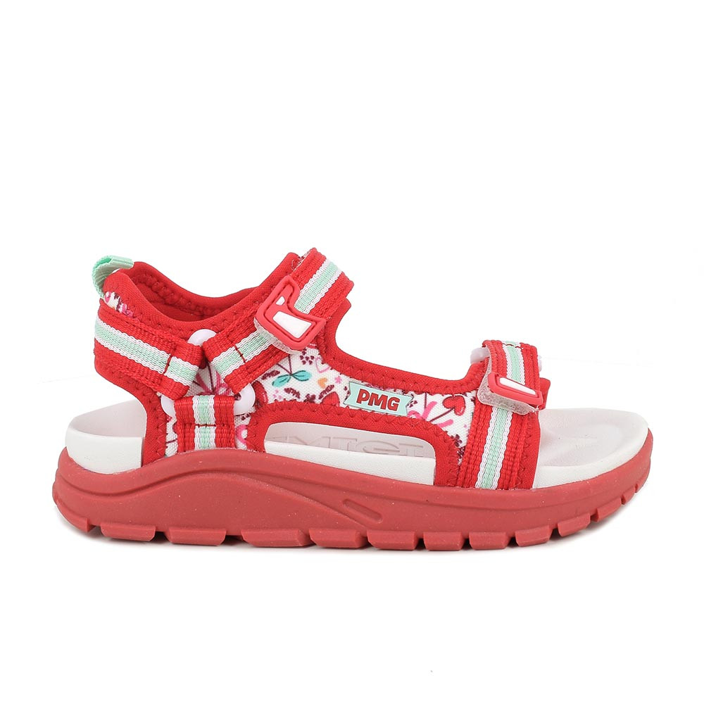 SANDALES POUR FILLE  ROSE ET BLANC  AVEC VELCRO