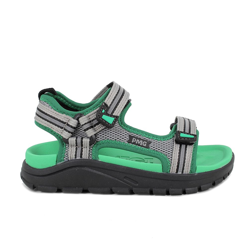 SANDALS FOR BOYS  GREEN AND GREY WITH VELCRO