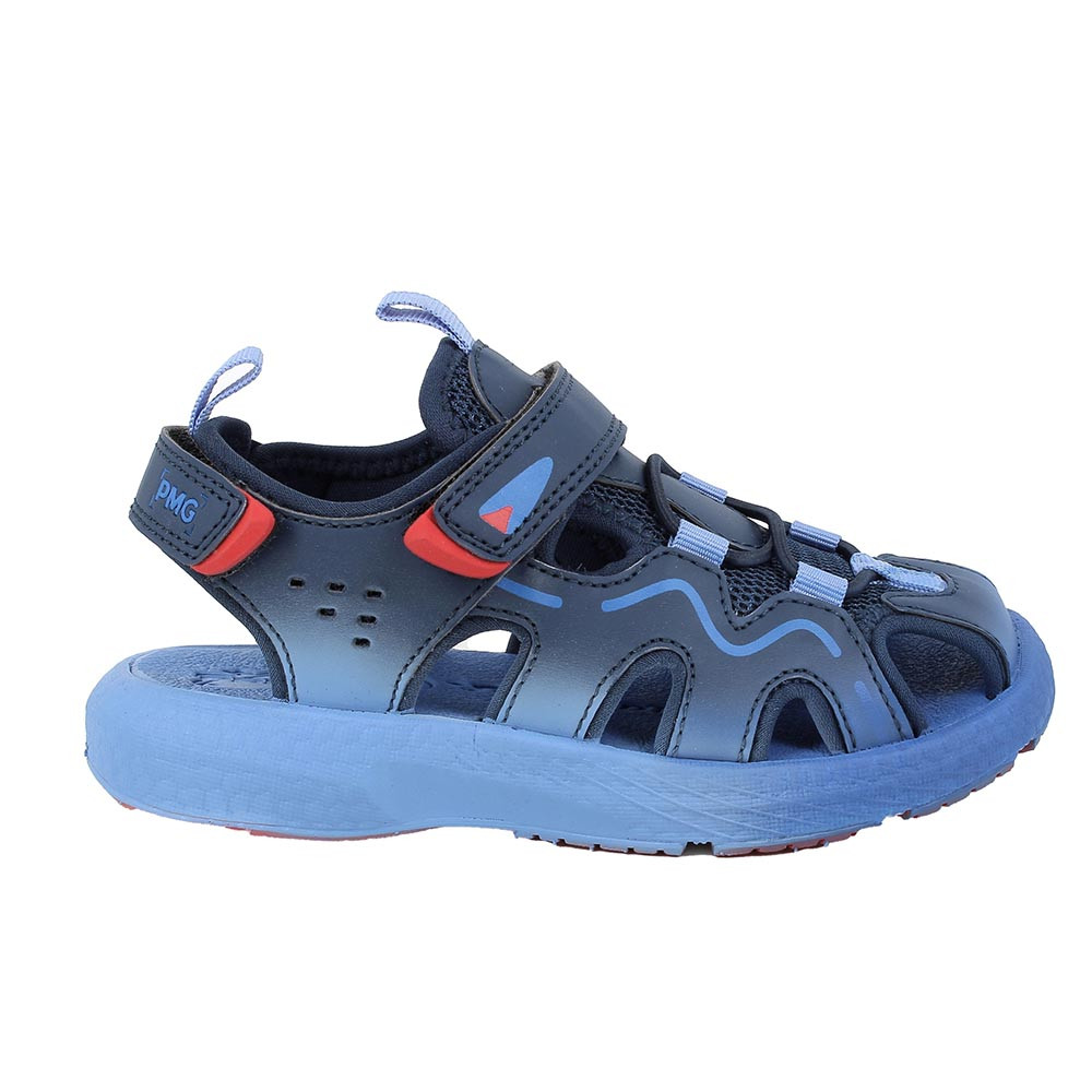 Sandali da bambino blu e celeste con strap