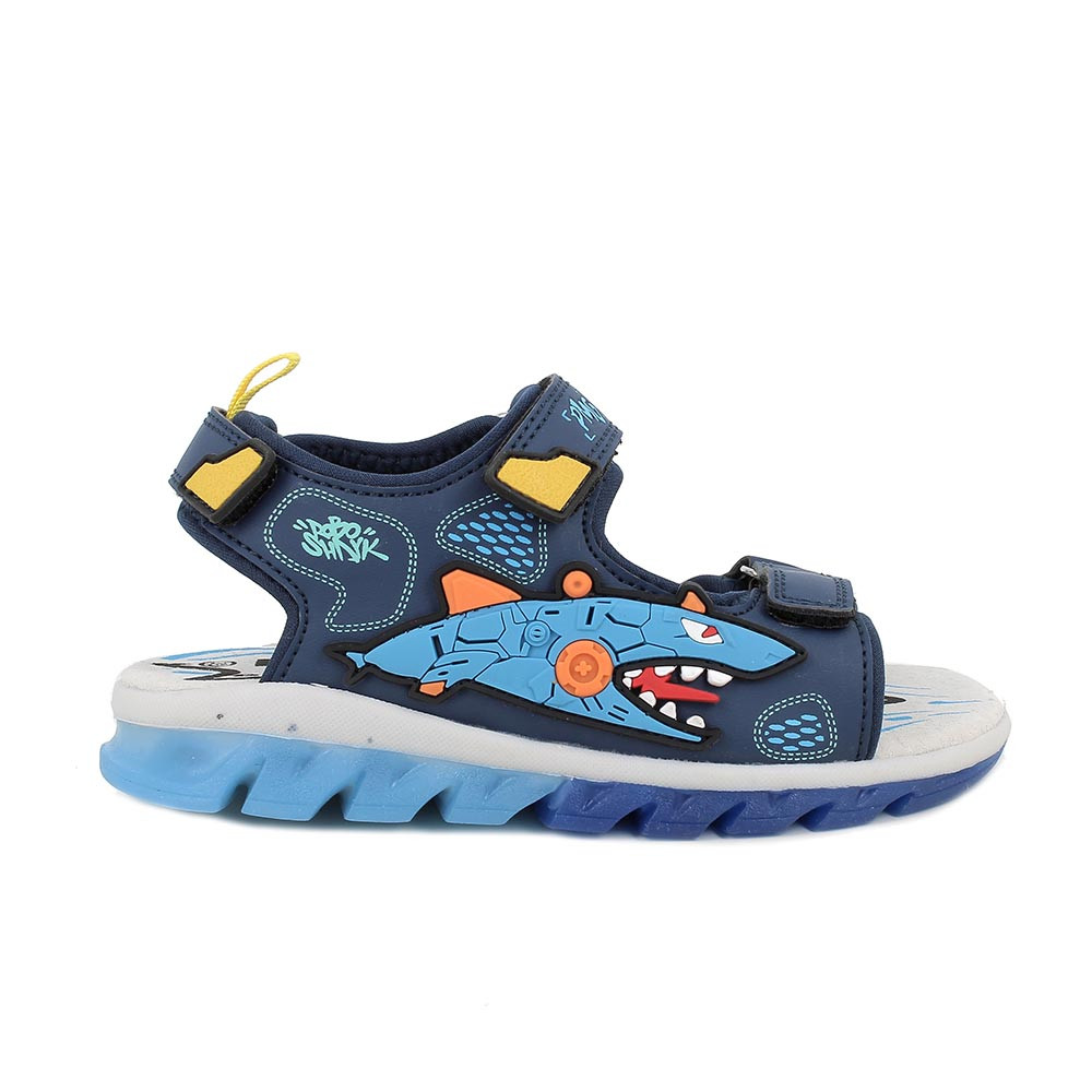 Sandali da bambino blu con strap