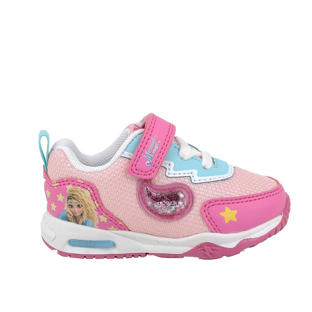 SNEAKER POUR FILLE  ROSE ET FUCHSIA AVEC VELCRO