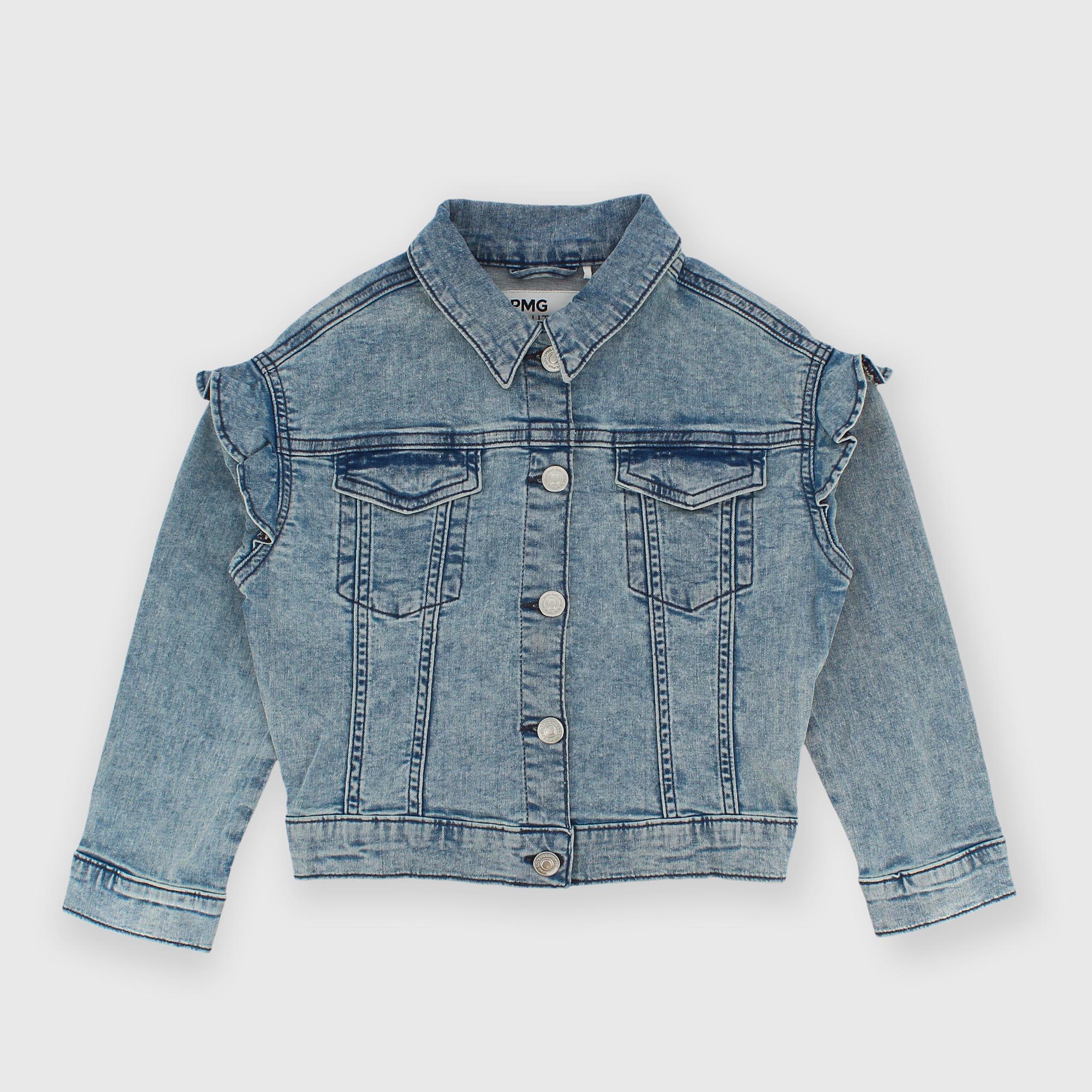 Cazadora de vaquero para niña azul