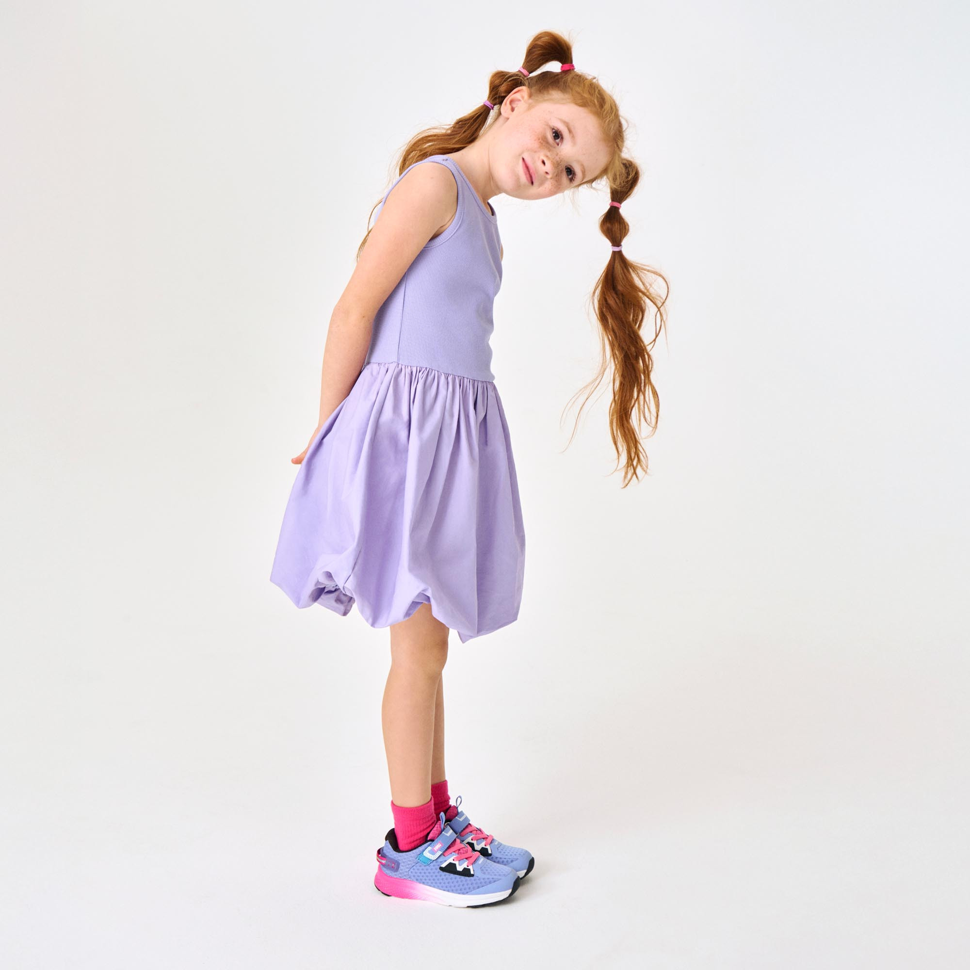 Vestito da bambina viola