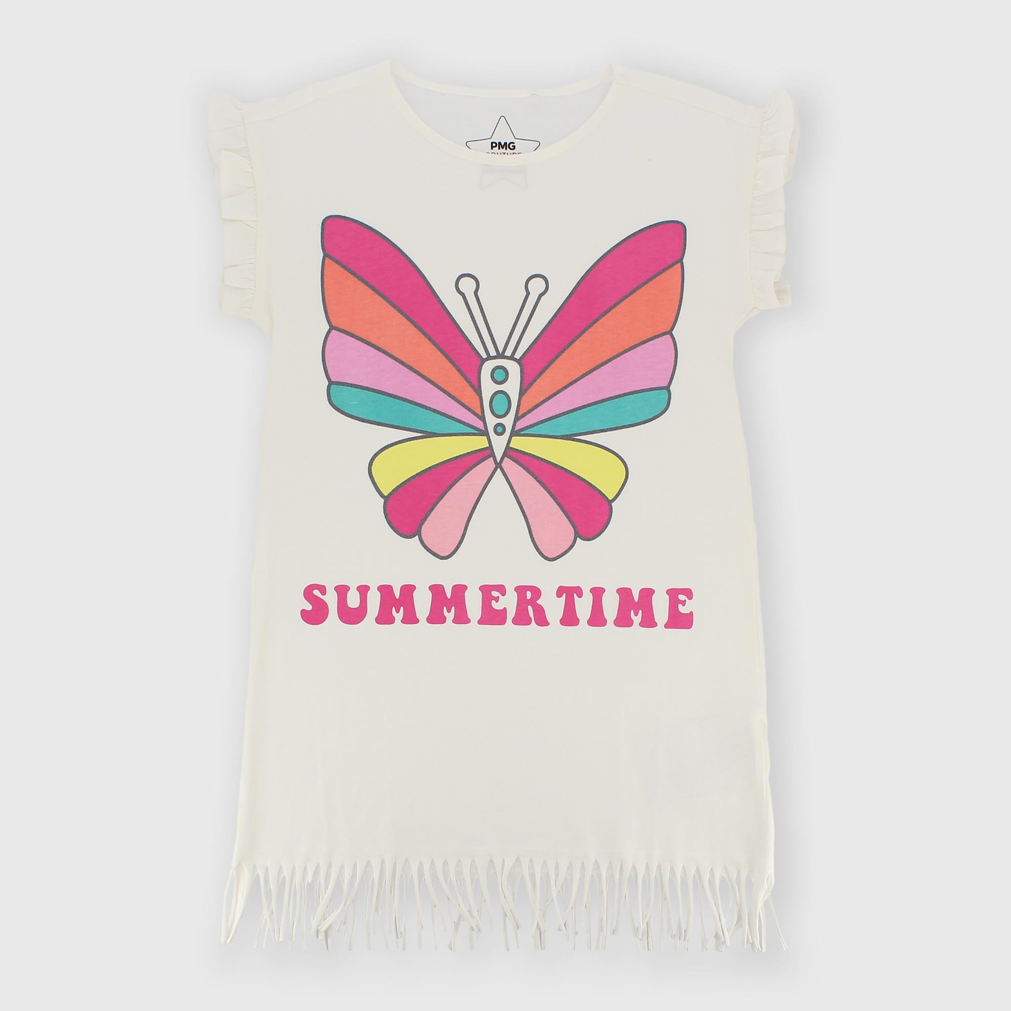 Robe en jersey pour fillette blanc