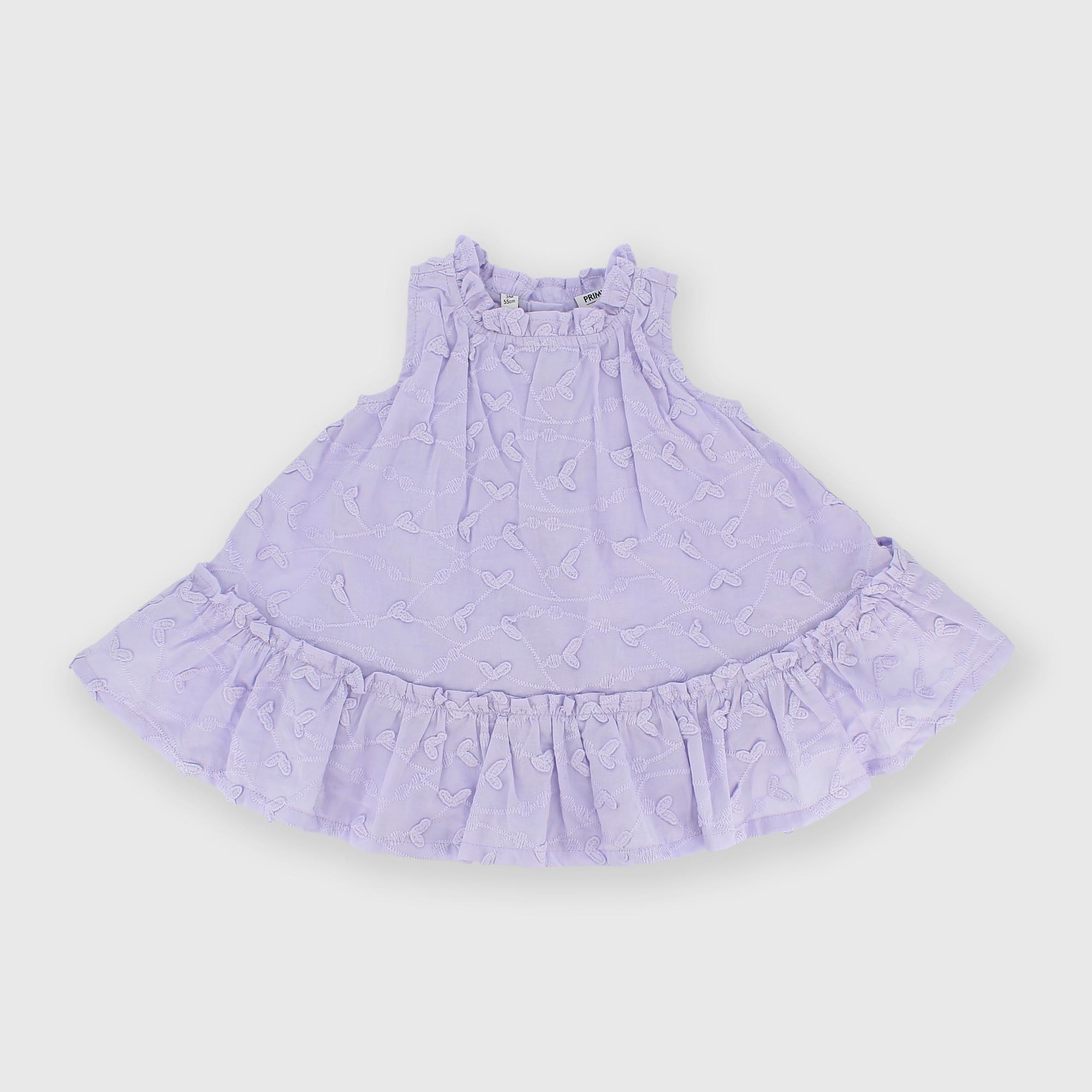 Robe en coton pour fillette violet