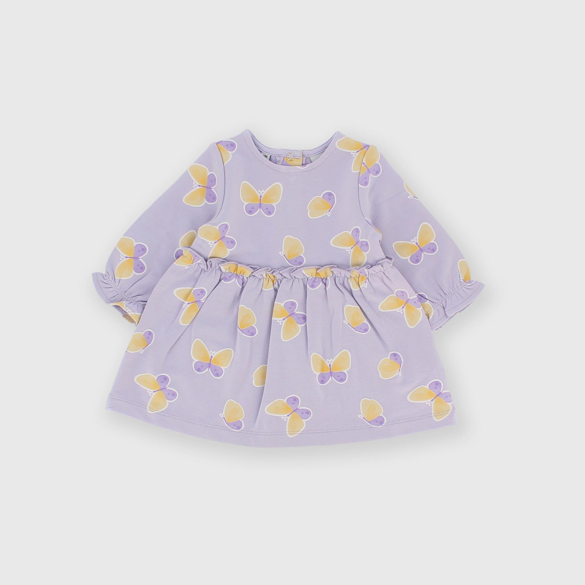 Robe en sweat-shirt pour fillette violet