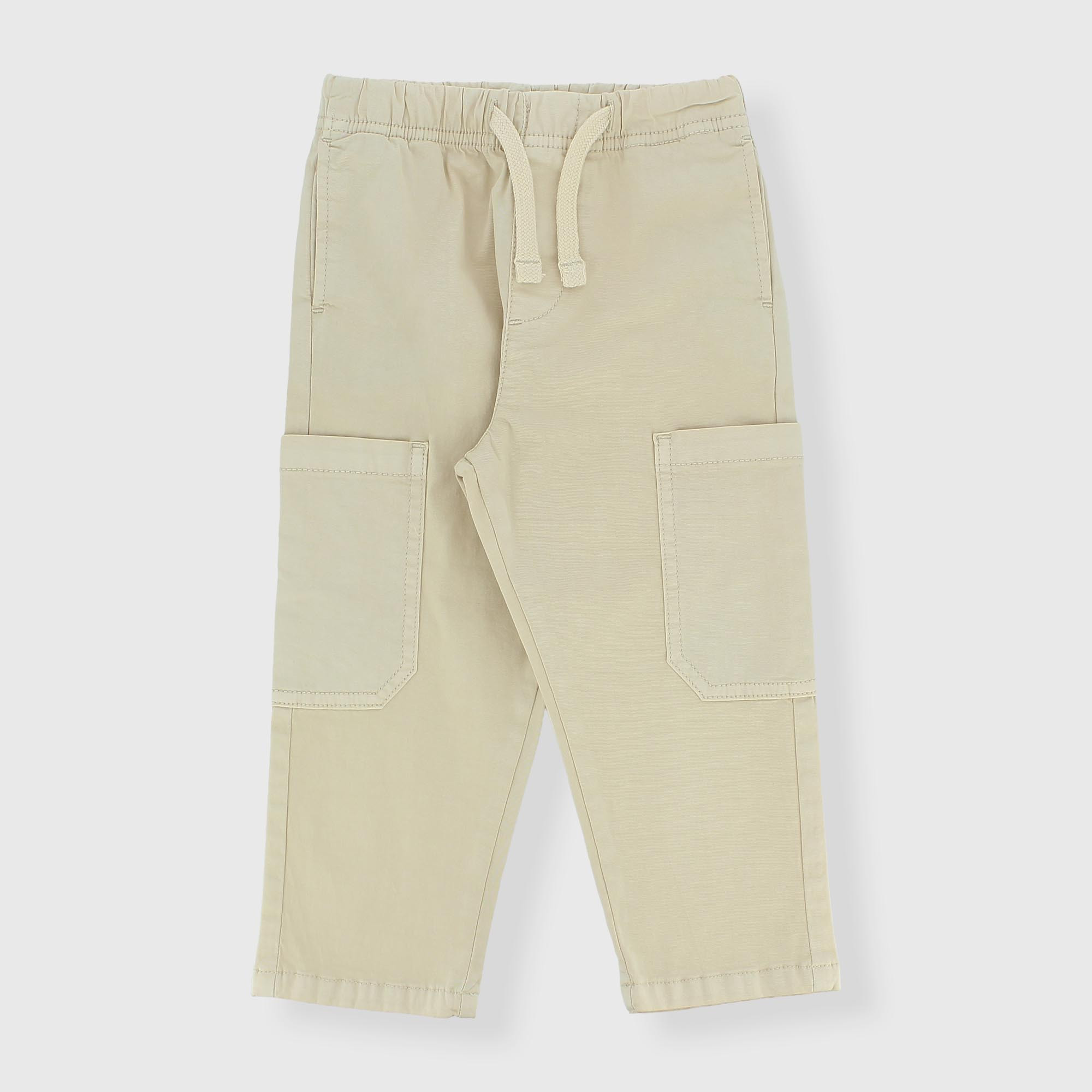 Pantalón de gabardina para niño beige