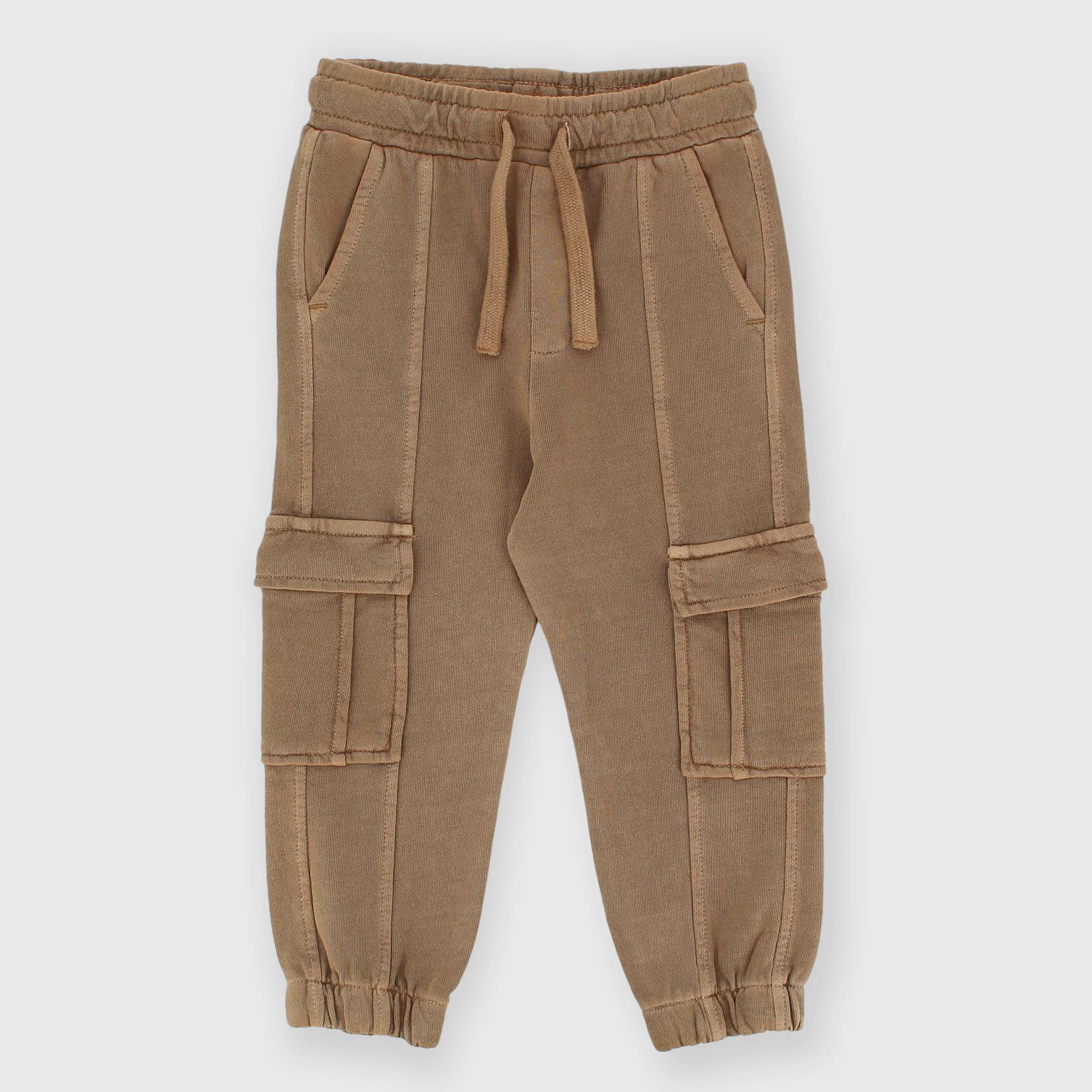 Pantalón de felpa para niño marrón