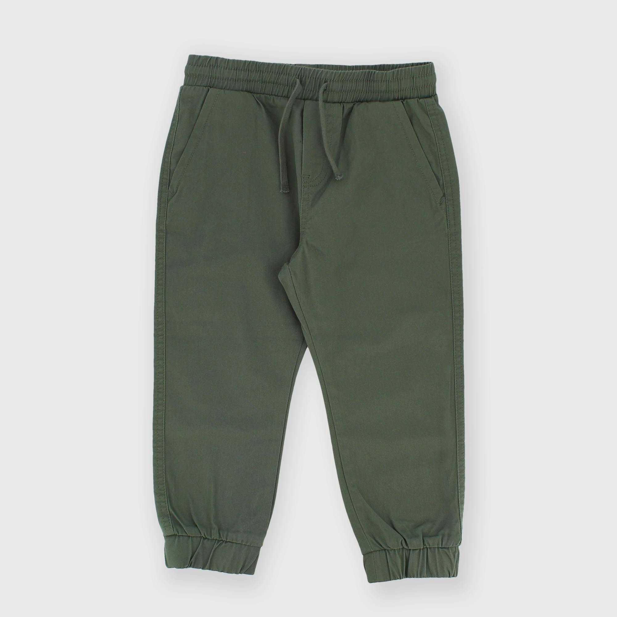 Pantalón de gabardina para niño verde