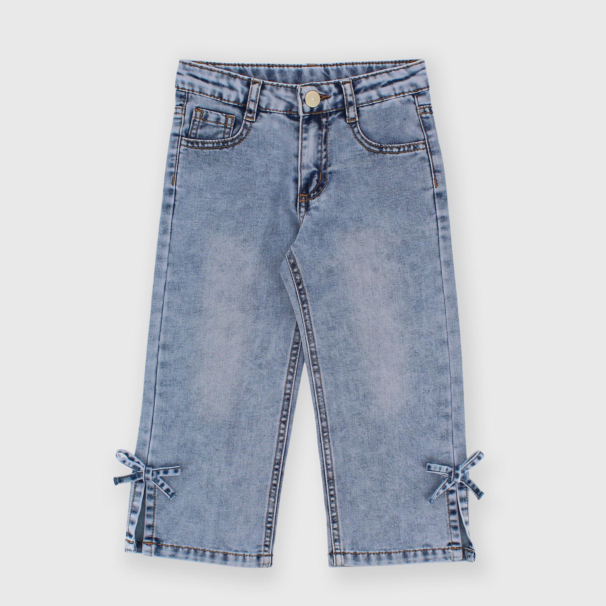 Jeans trousers for girl blue