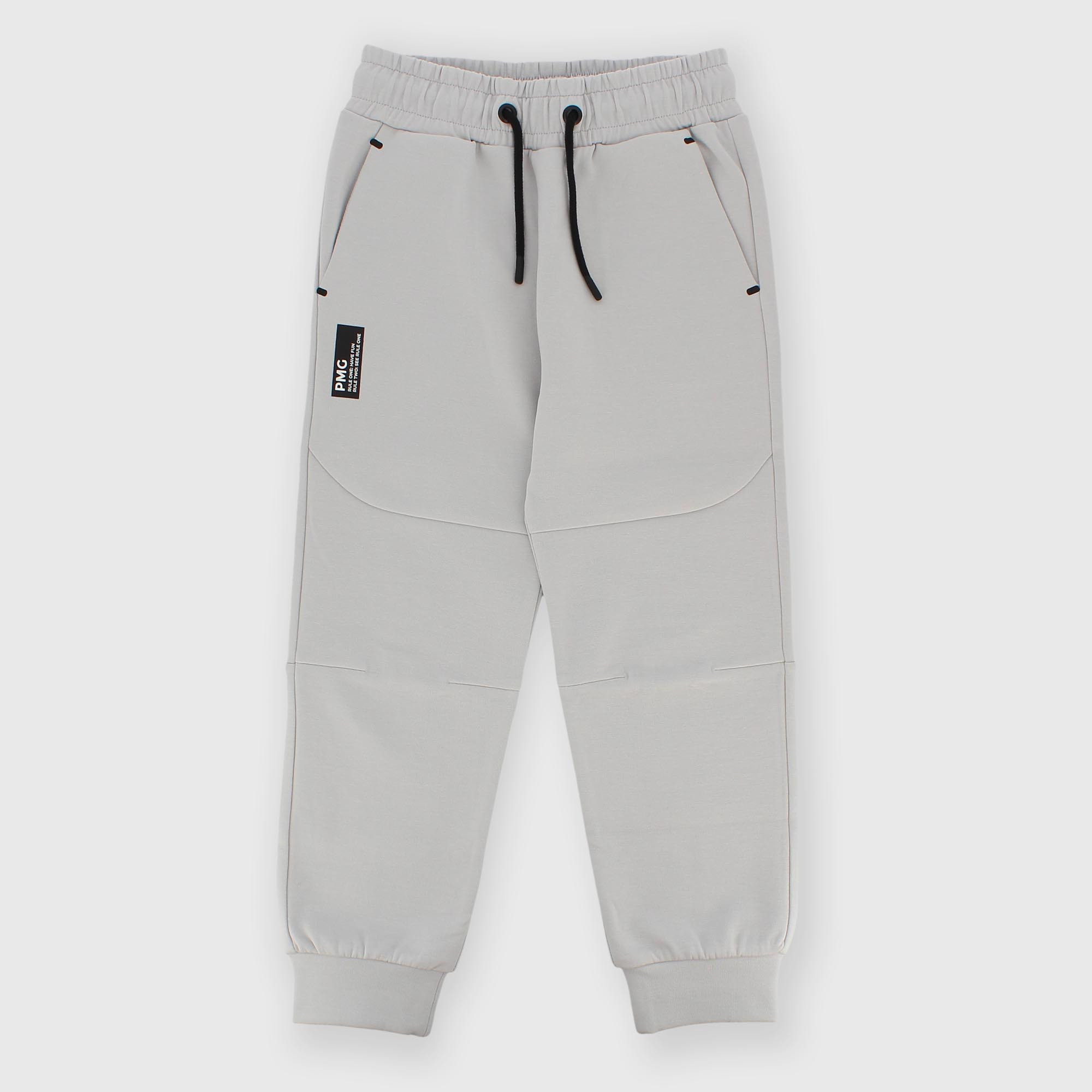 Pantalón de algodón interlock para niño gris