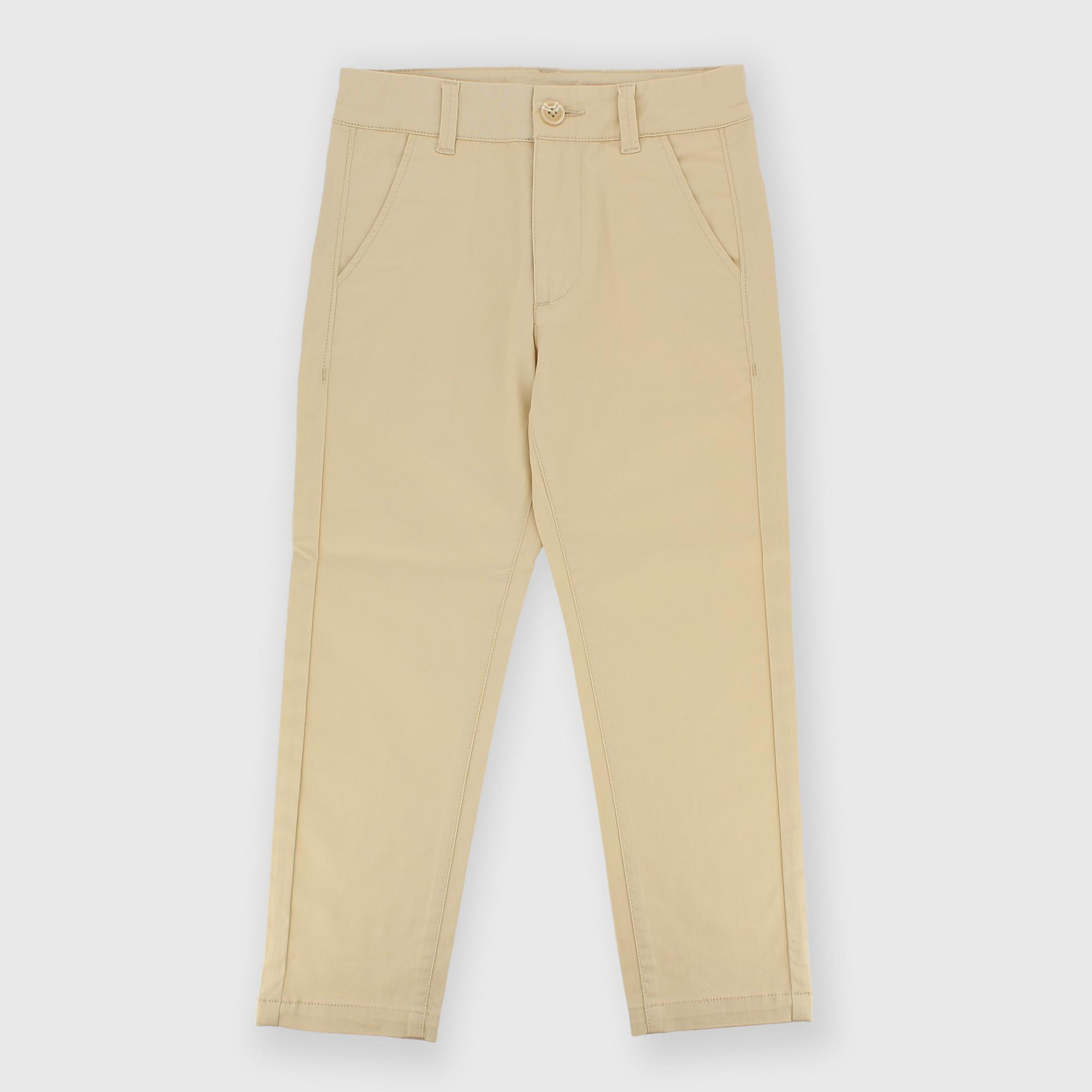 Pantalón de gabardina para niño beige