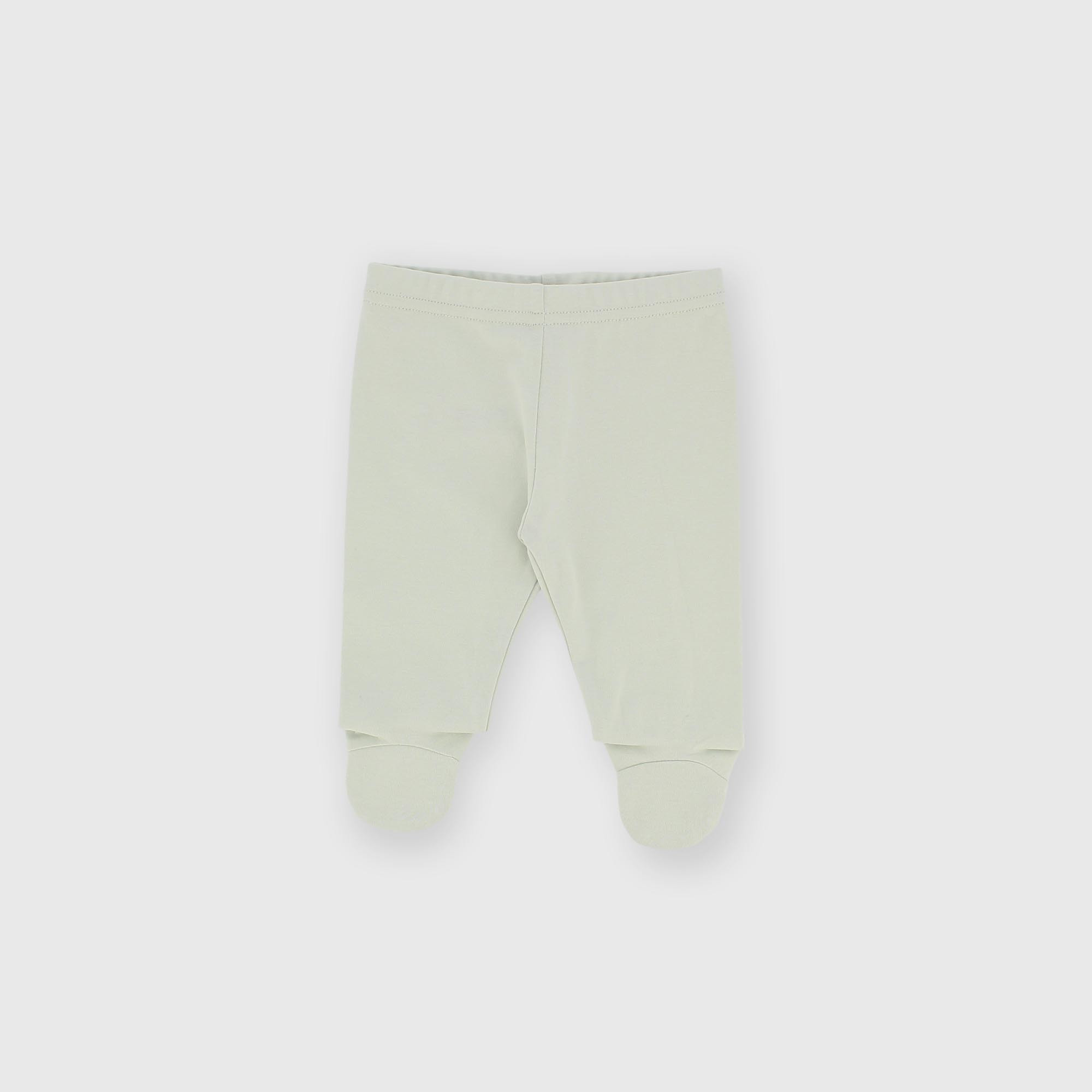 Белые хлопковые леггинсы из трикотажа для мальчиков