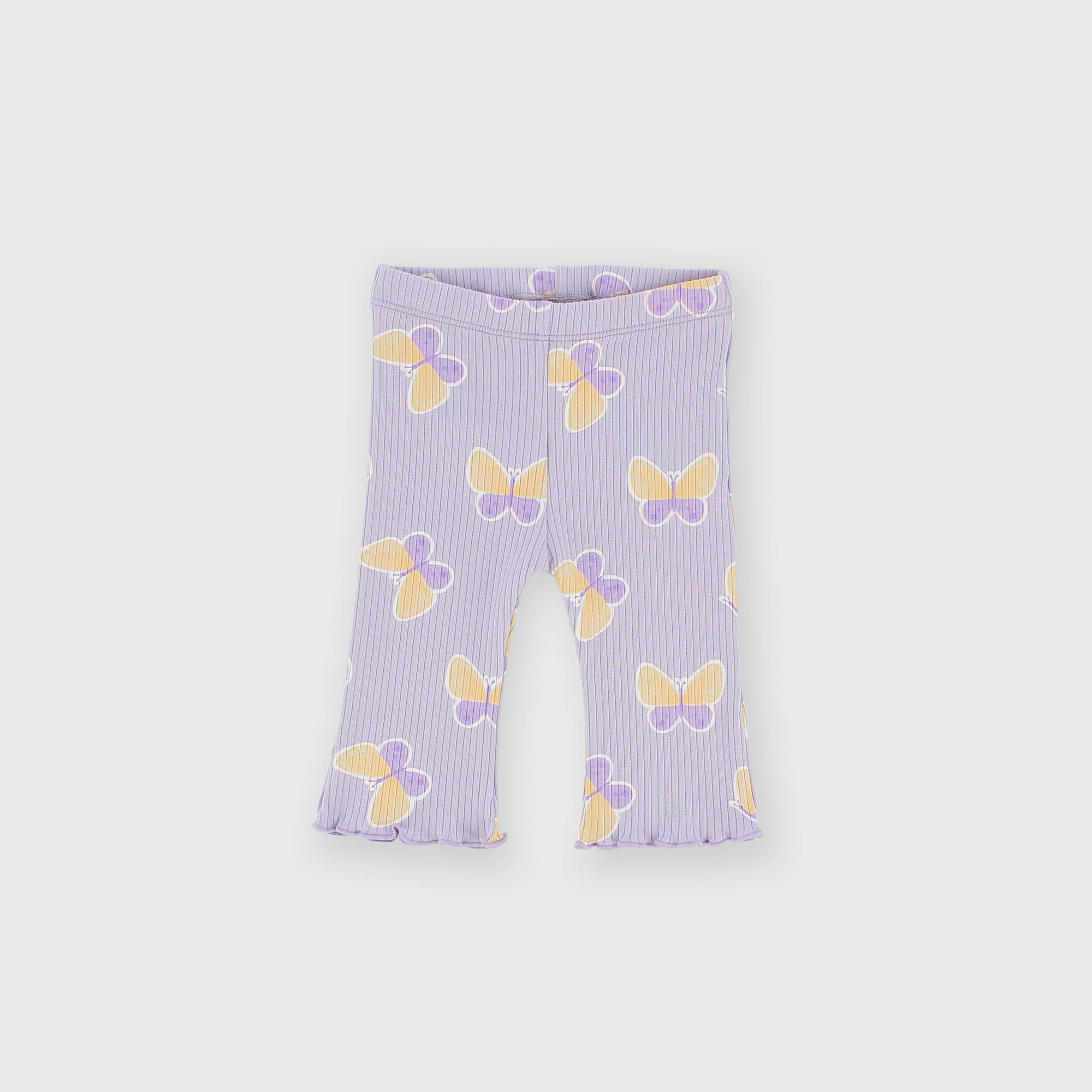 Leggings en côtelé pour fillette violet