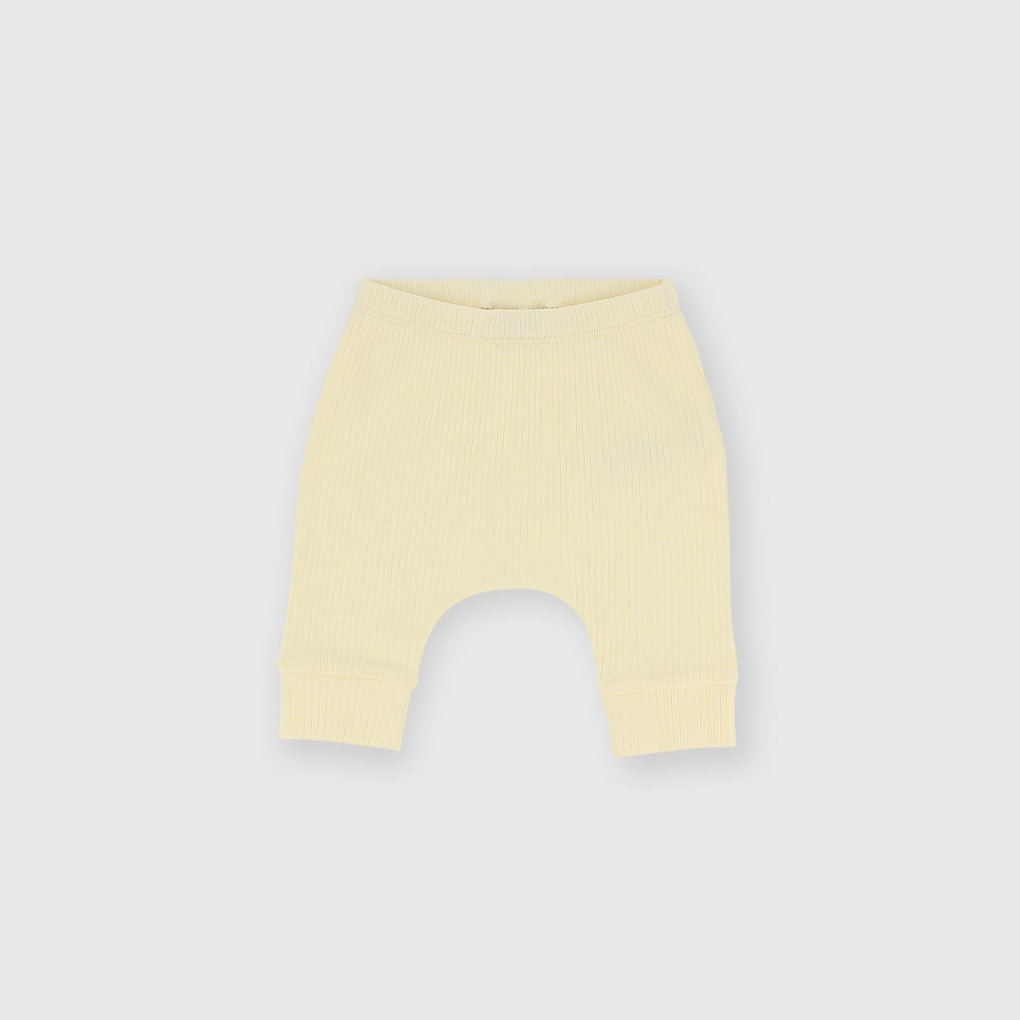 Pantalon en côtelé pour fillette beige