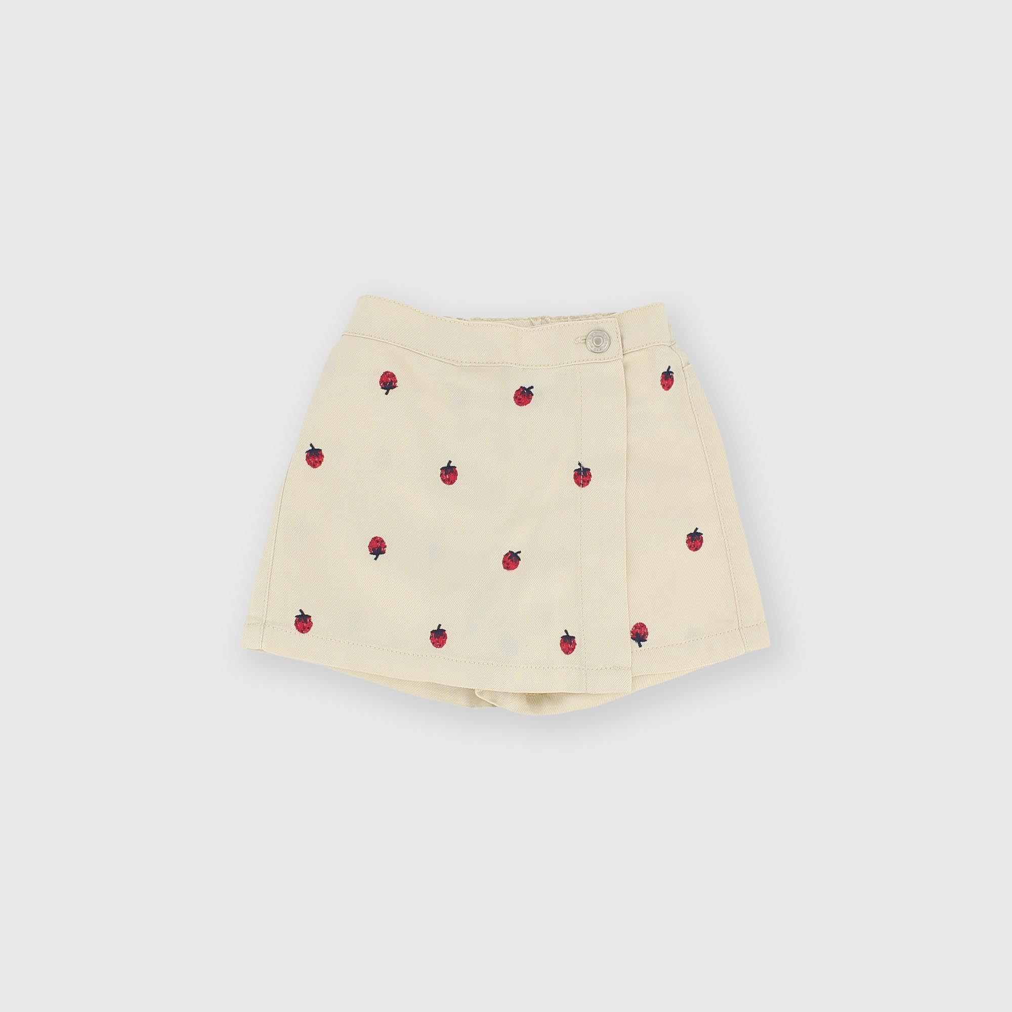 Юбка-шорты для девочки белые