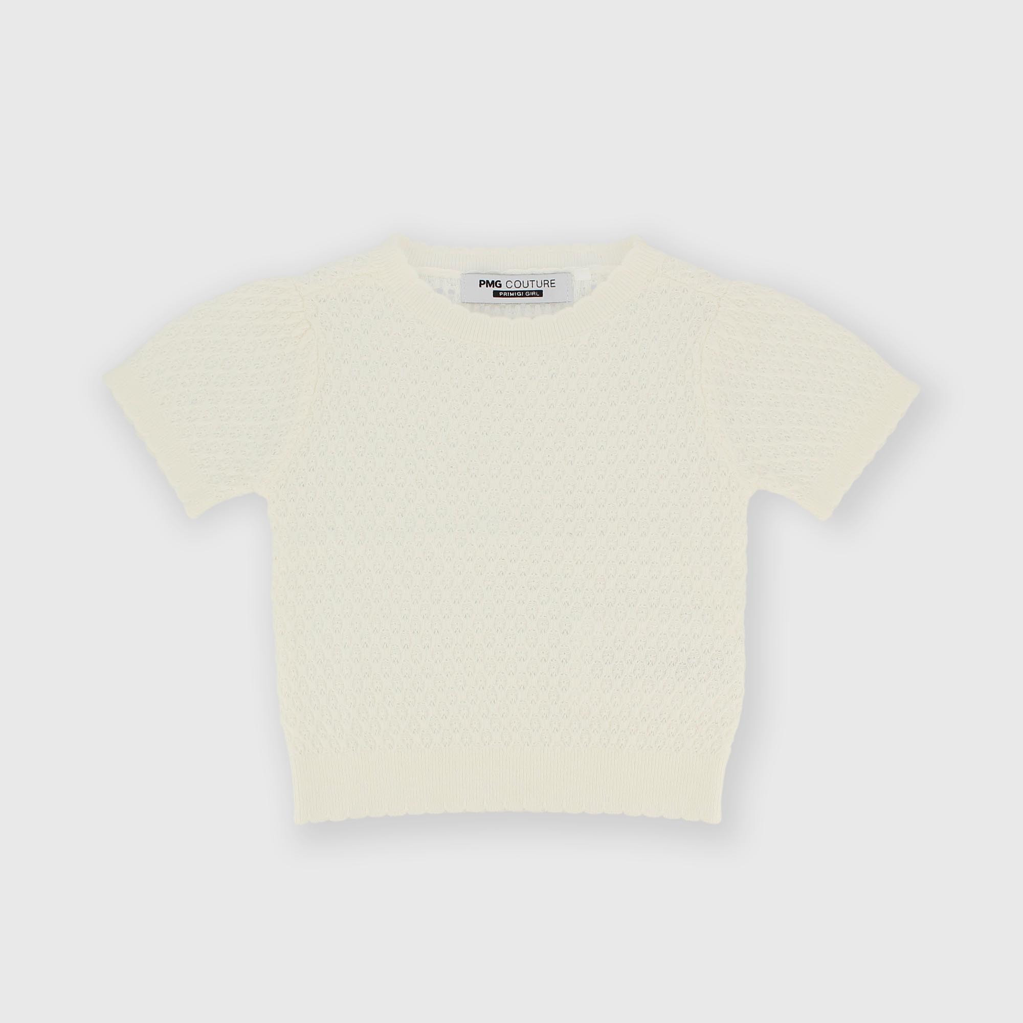 Jersey para niña blanco