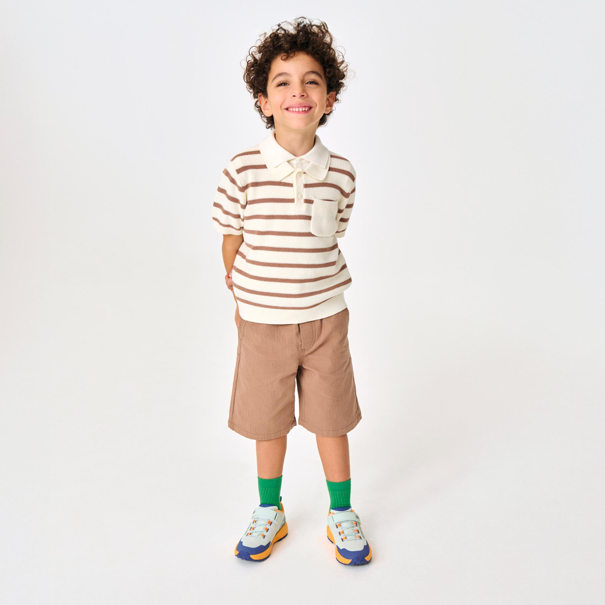 Jungen Pullover in Baumwolle Beige
