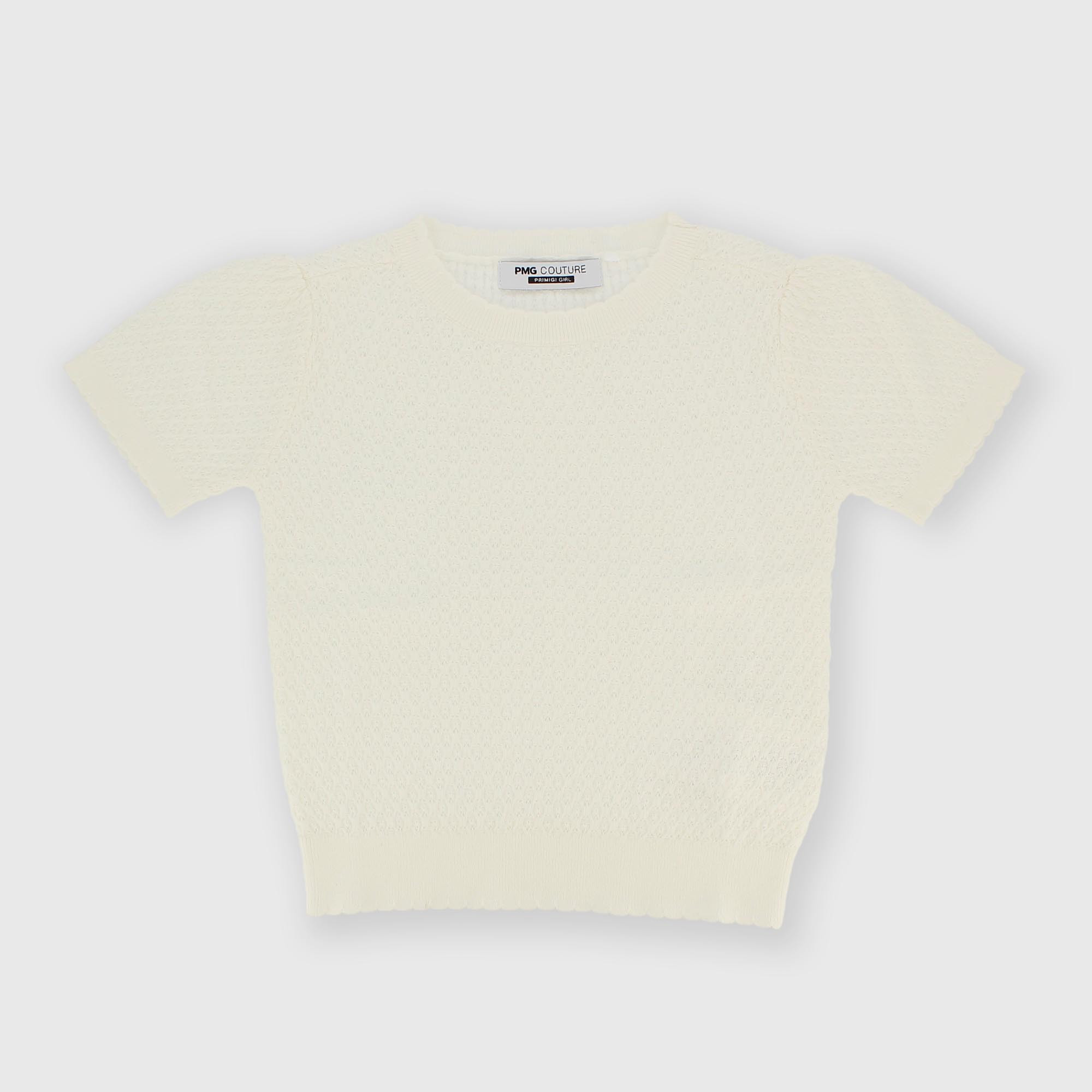 Jersey para niña blanco